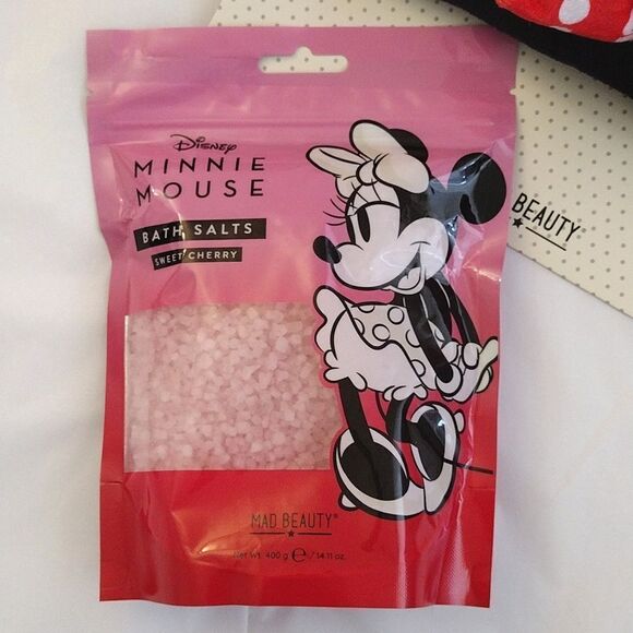 Disney Minnie Mouse Bath Salts And Minnie Headband Spa Bundle NWT - Picture 3 of 14